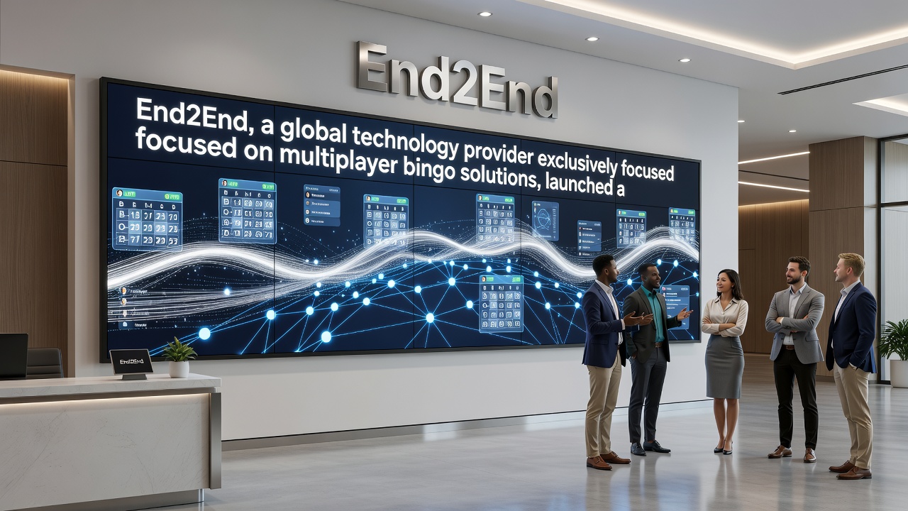 Close-up view of the updated bingo lobby navigation and player dashboard in the End2End platform