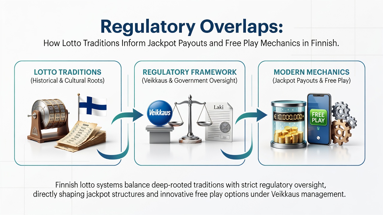 Regulatory compliance dashboard illustrating jackpot pool calculations and free play allocation in a Finnish hybrid app